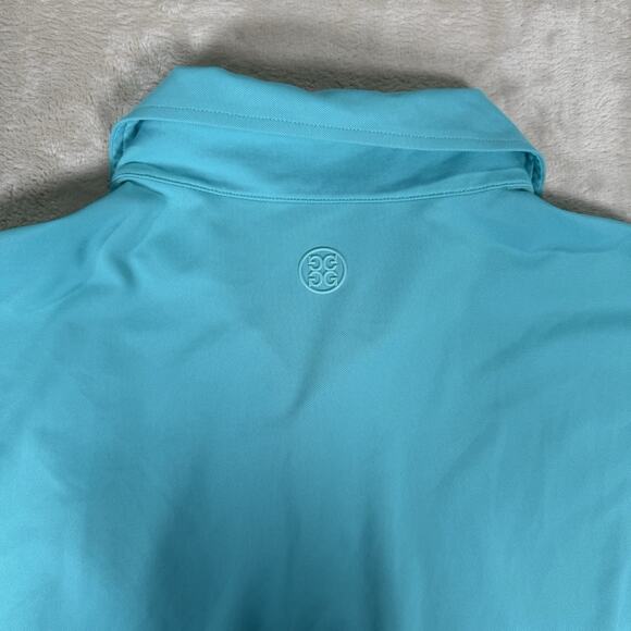 G/Fore Polo Shirt Men's Size 2XL XXL Golf Preppy Turquoise Blue Performance - Picture 4 of 8